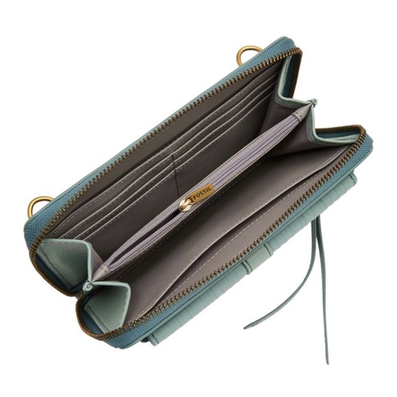 NWOT Fossil Women's Faye Leather Wallet on String - Picture 4 of 5